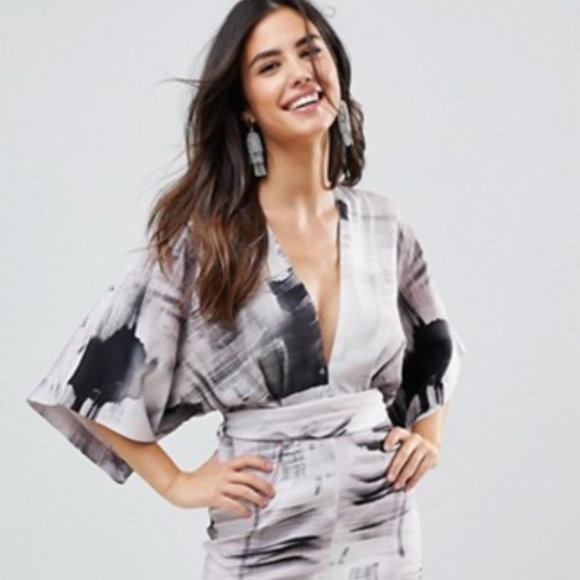 Asos Curve Dresses Asos Nwt Kimono Wrap Dress Poshmark